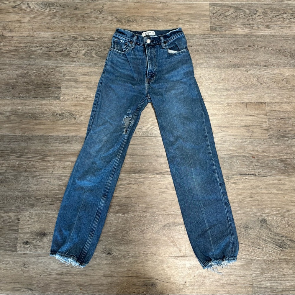 Abercrombie & fitch straight leg 0